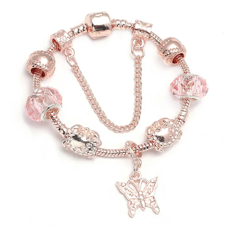 Rose Gold Love Geometric  Bracelet