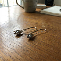 Vintage Leaf & Pearl Earrings