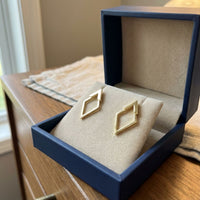 Vintage Geometric Gold Earrings
