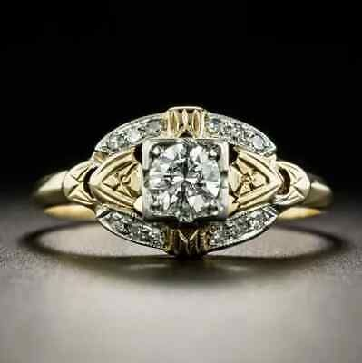 Vintage Crystalline Gold Ring-Lydieannejewelry