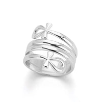 Silver Wrapped Religious Ring-Lydieannejewelry
