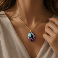 'The starry night' lovely cat necklace