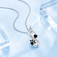 Infinite Symbol Necklace Hearts Paw Print