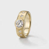 Vintage Fine Zirconia Forged Ring