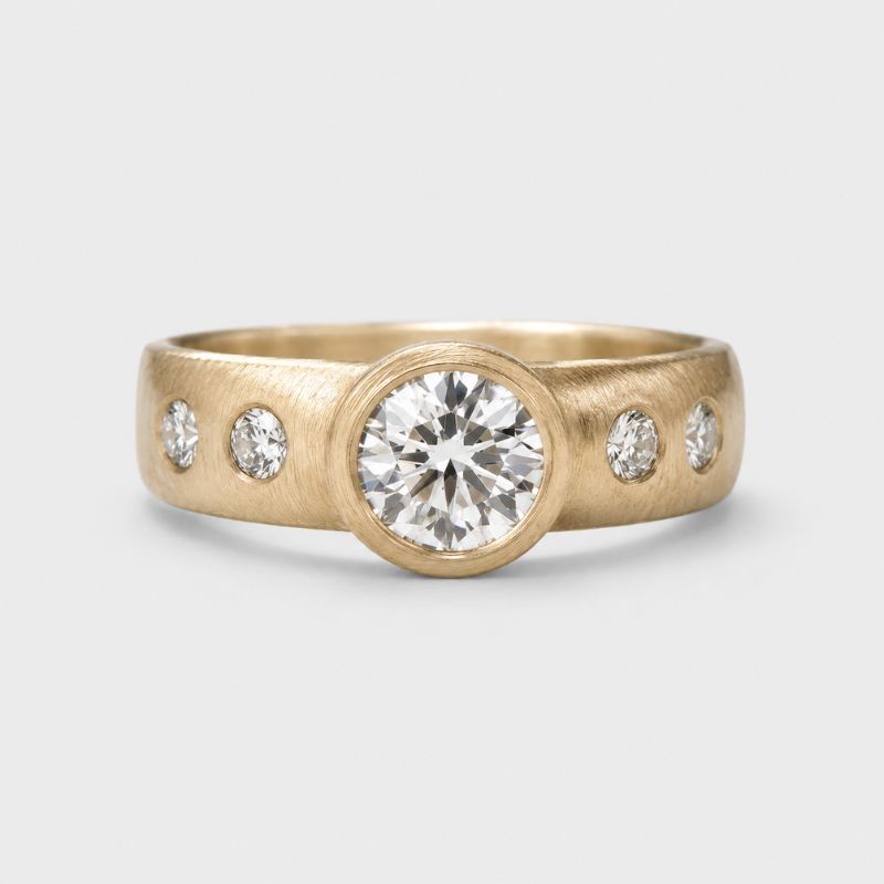 Vintage Fine Zirconia Forged Ring