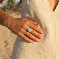 Vintage Moonstone Gold Ring