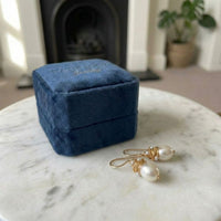 Vintage Pearl Golden Threads Earrings
