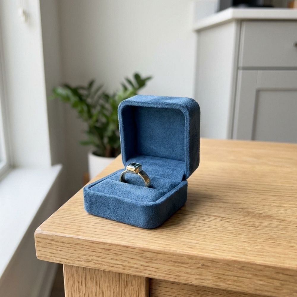Vintage Gold & Green Zirconia Ring