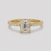 Vintage Cubic Zirconia Gold Ring